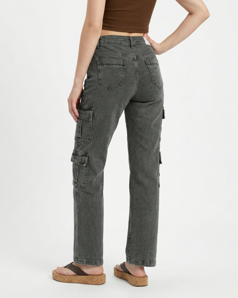 charcoal gray cargo pants