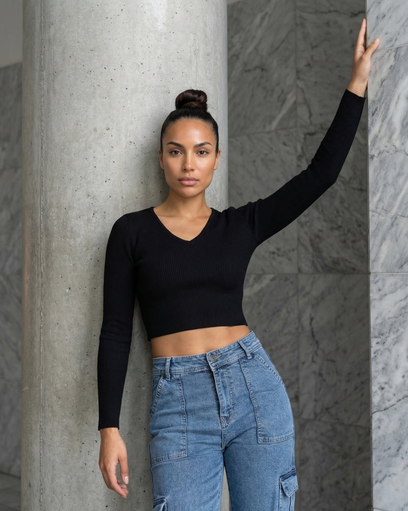 blue denim cargo pants