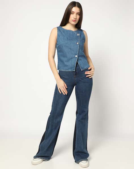 Washed Relaxed Fit Round-Neck Top
