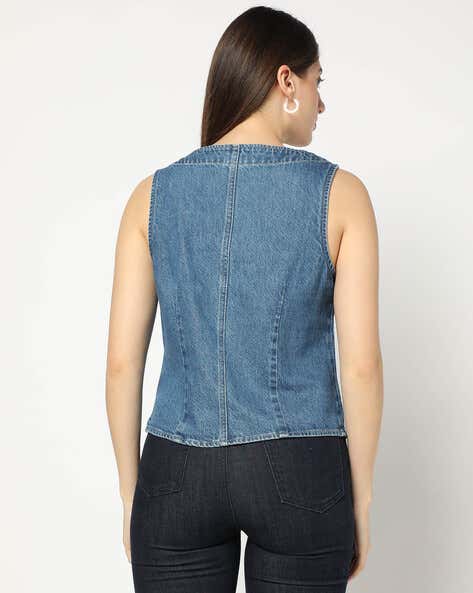 Washed Relaxed Fit Round-Neck Top