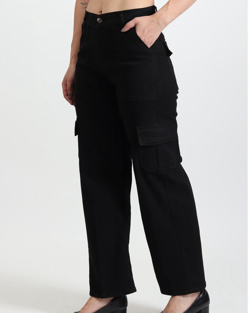 Women's black cargo pants