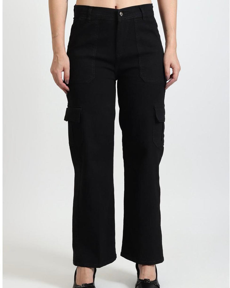 Women's black cargo pants