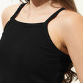 Women Solid Square Neck Bodycon Mini Dress