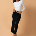 Denim Maxi Straight Skirts