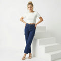 women's boyfriend fit high-rise cargo jeans