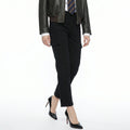 black cigarette leg jeans