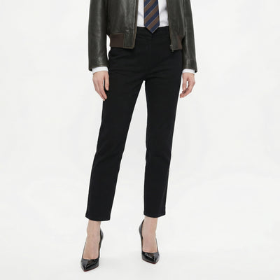 black cigarette leg jeans