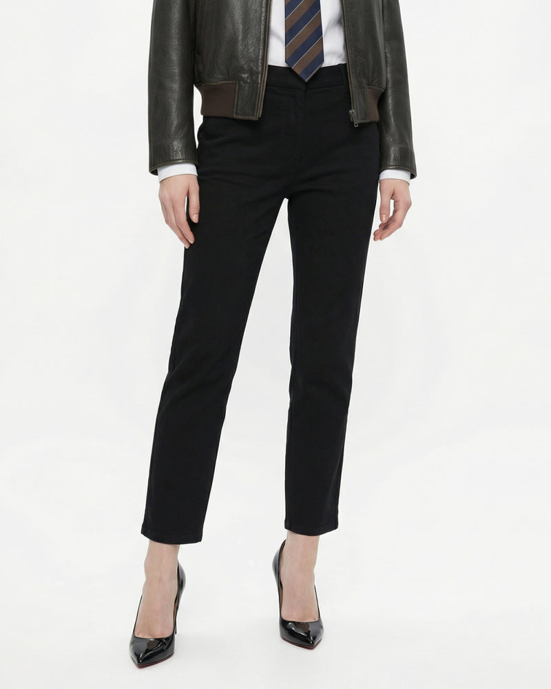 black cigarette leg jeans