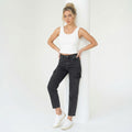 Women's High Waist Cargo Jeans