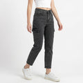 Women's High Waist Cargo Jeans