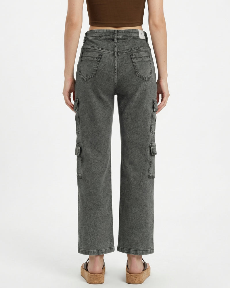 charcoal gray cargo pants