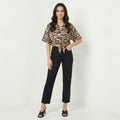 black high-rise straight-fit jeans