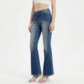 high rise bootcut jeans