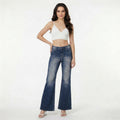 high rise bootcut jeans