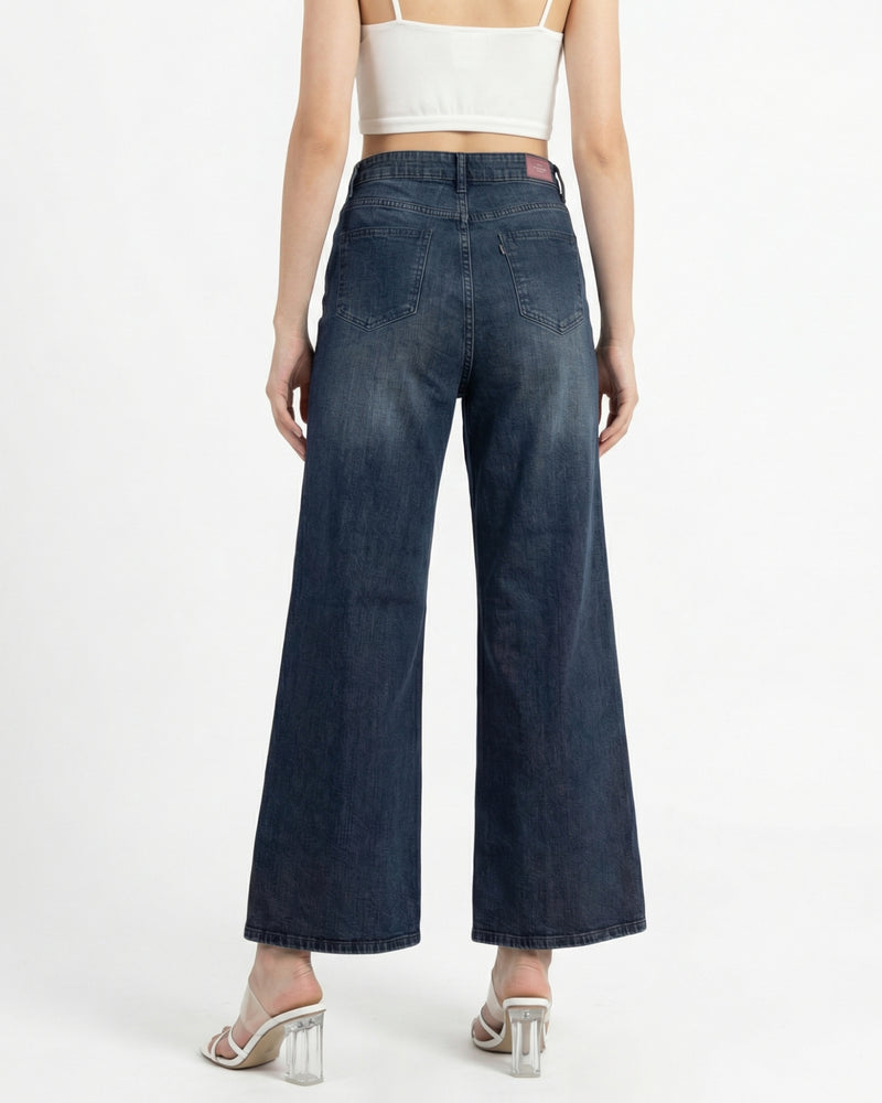 blue flared high-rise jeans from Pepe Jeans