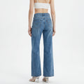 high-rise wide-leg jeans