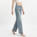 high-rise wide-leg jeans