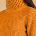 Women Turtle Neck Crop Pullover