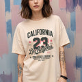 Women Printed Drop-Shoulder Sleeves T-shirt
