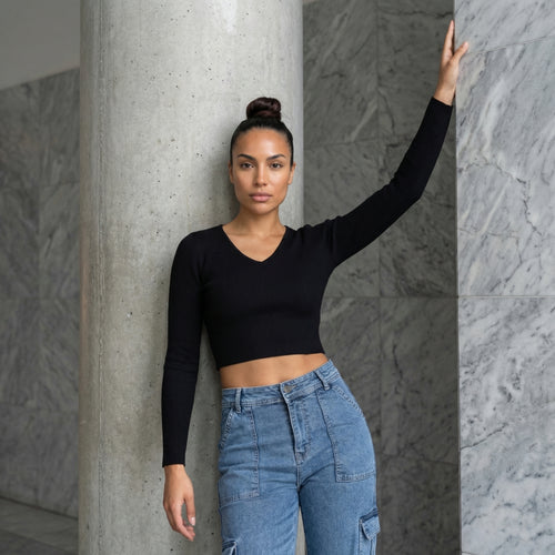 blue denim cargo pants