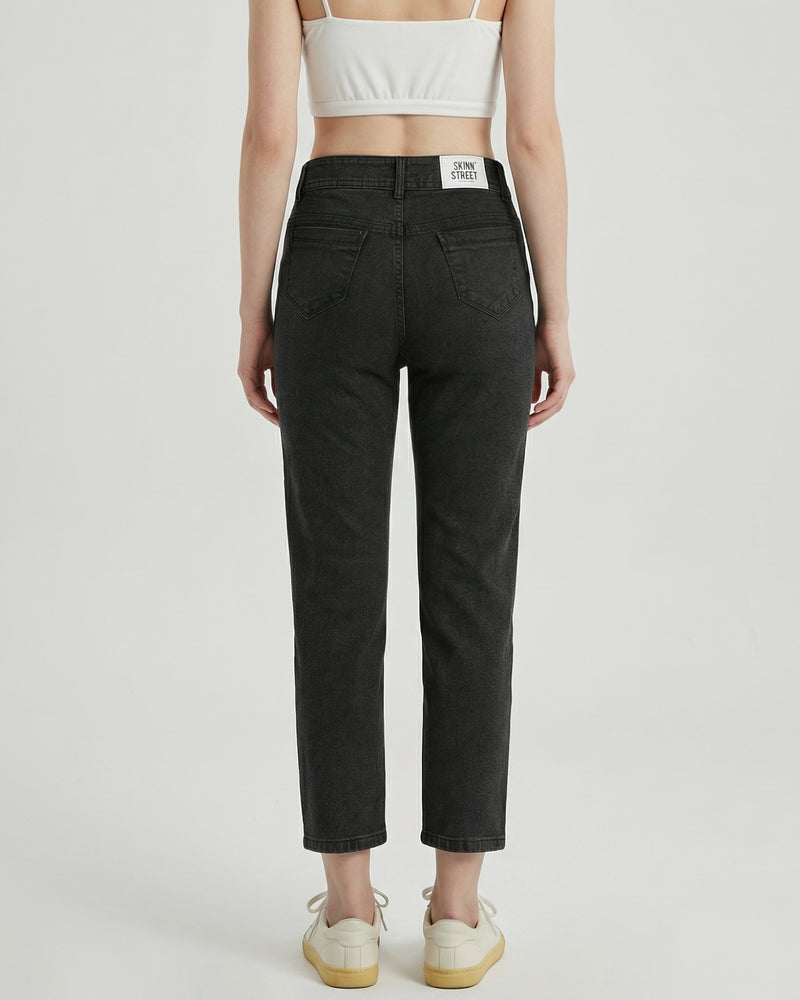 Women Jean High-Rise Straight Fit Jeans