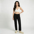 Women Jean High-Rise Straight Fit Jeans