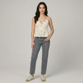 Women's Grey Plain jeans