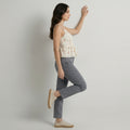 Women's Grey Plain jeans