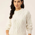 Women Cable Knit Pullover Sweaters