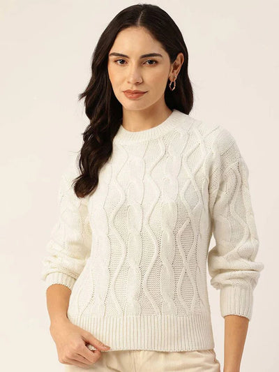 Women Cable Knit Pullover Sweaters