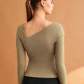 Women Ribbed Cotton Fitted Top
