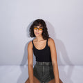 Women Mid-Rise Regular Fit Denim Shorts