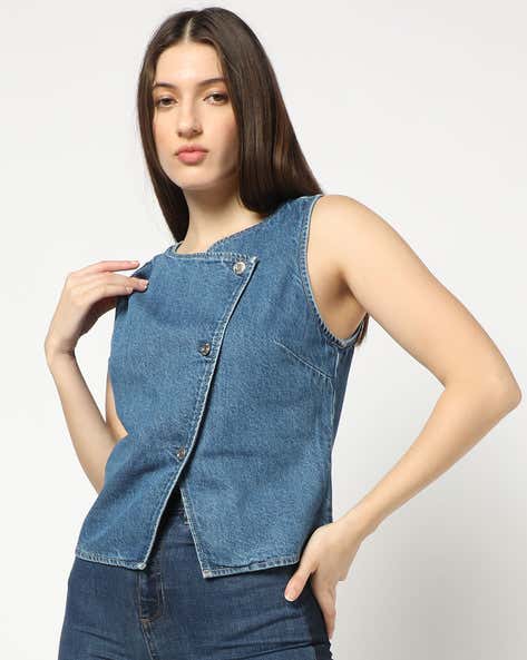 Washed Relaxed Fit Round-Neck Top