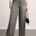 Women Loose Fit High Rise Grey Jeans