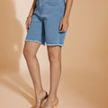 Light Blue Bermuda Denim Shorts