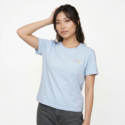 Pastel Blue Crew Neck Everyday T-shirt