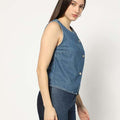 Washed Relaxed Fit Round-Neck Top
