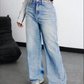 Women Relaxed Fit High Rise Light Blue Jeans