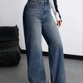 Women Relaxed Fit High Rise Peacock Blue Jeans