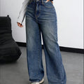 Women Relaxed Fit High Rise Peacock Blue Jeans