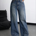 Women Relaxed Fit High Rise Peacock Blue Jeans