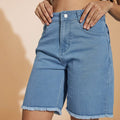 Light Blue Bermuda Denim Shorts