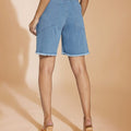 Light Blue Bermuda Denim Shorts