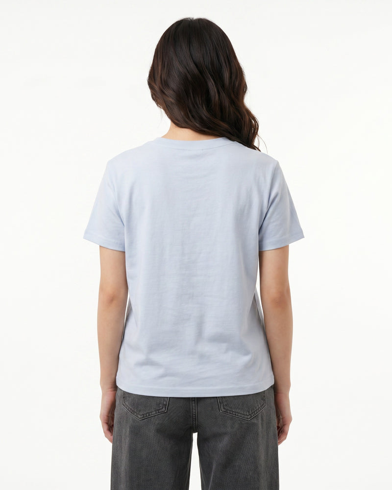 Pastel Blue Crew Neck Everyday T-shirt