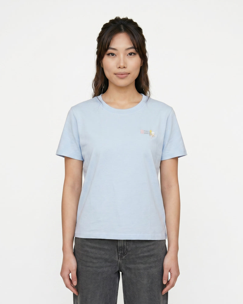 Pastel Blue Crew Neck Everyday T-shirt