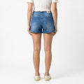 Vintage Wash Distressed Denim Shorts