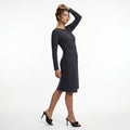 Sophisticated Side-Gathered Fitted Dress