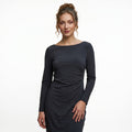 Sophisticated Side-Gathered Fitted Dress