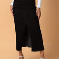 Denim Maxi Straight Skirts