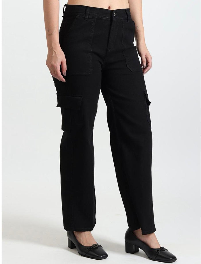 Women's black cargo pants